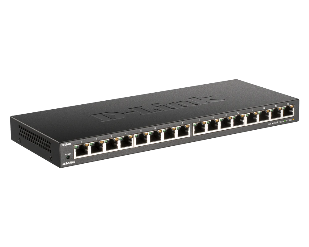 16-Port Gigabit Desktop Switch - DGS-1016S - Image 3