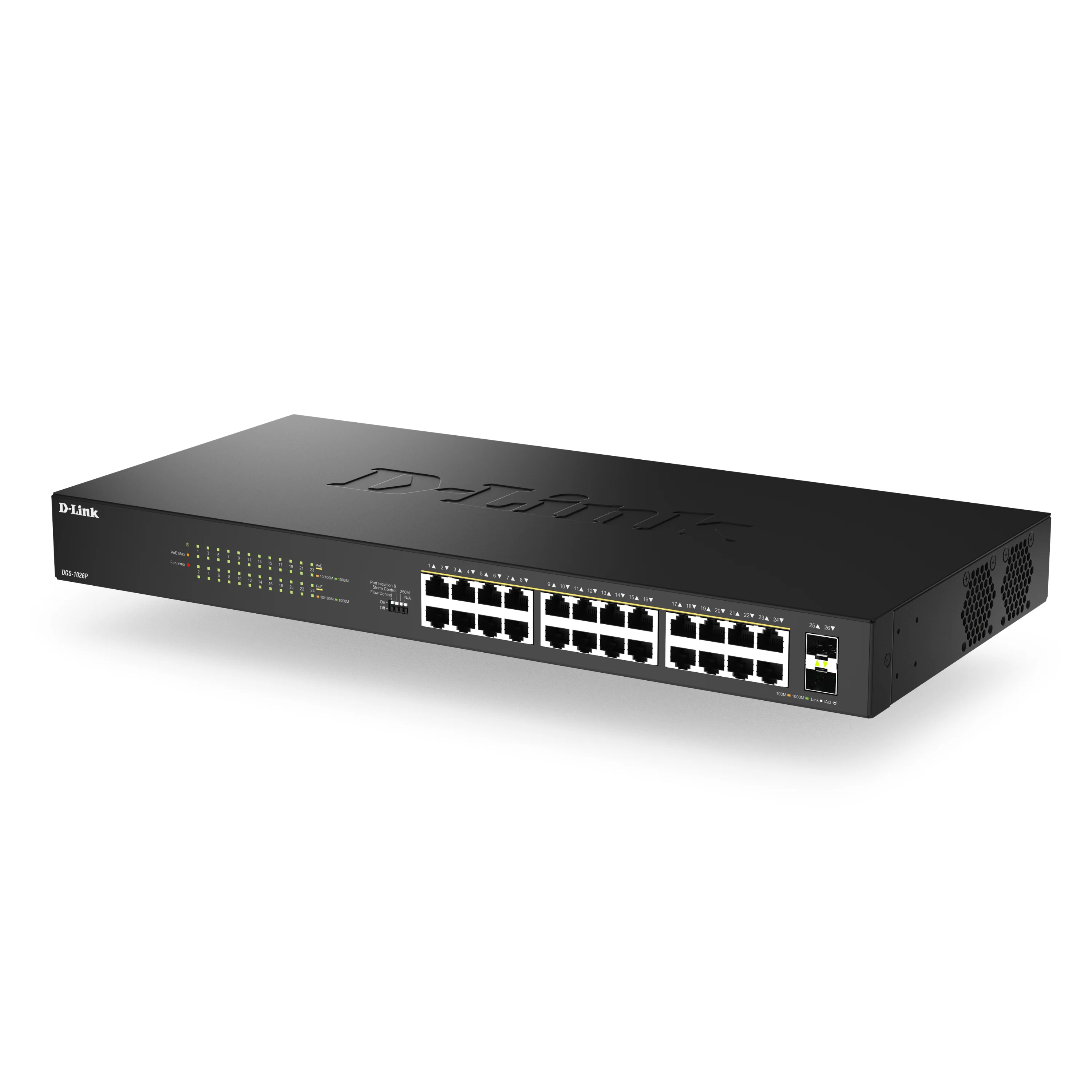 24-Port Gigabit PoE+ Unmanaged Switch with 2 SFP Ports - DGS-1026P - Image 13
