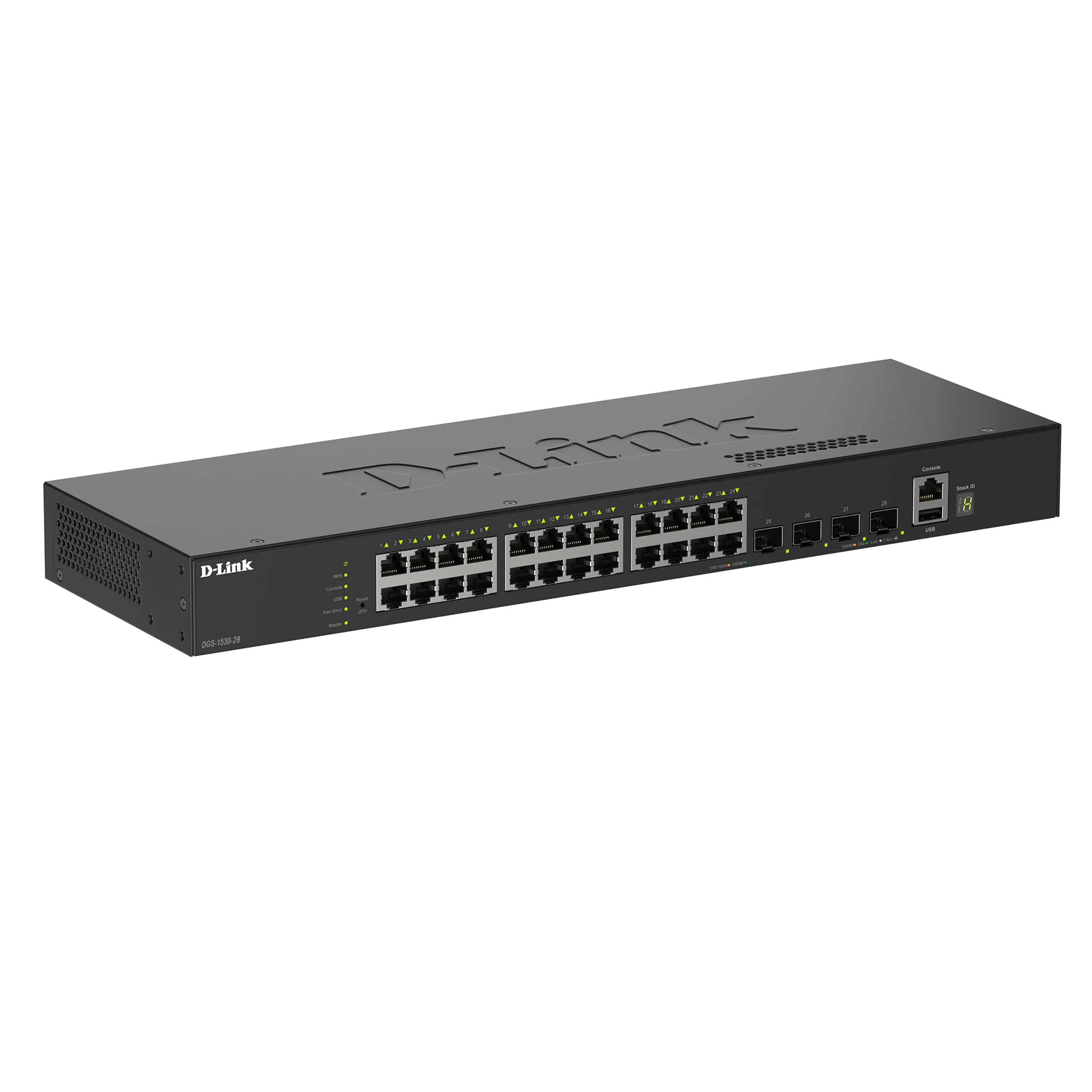 28-Port Gigabit Stackable Managed Ethernet Switch with 10GbE Uplinks (DGS-1530-28) | 24 x 1GbE Ports + 4x 10GbE SFP+ Ports, L3 Lite, VLANs, Fanless Desktop/Rackmount, Follows NDAA/TAA - Image 2