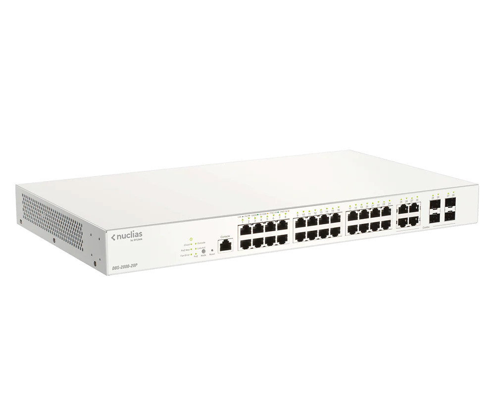 28-Port Nuclias Cloud-Managed Switch - DBS-2000-28 - Image 3