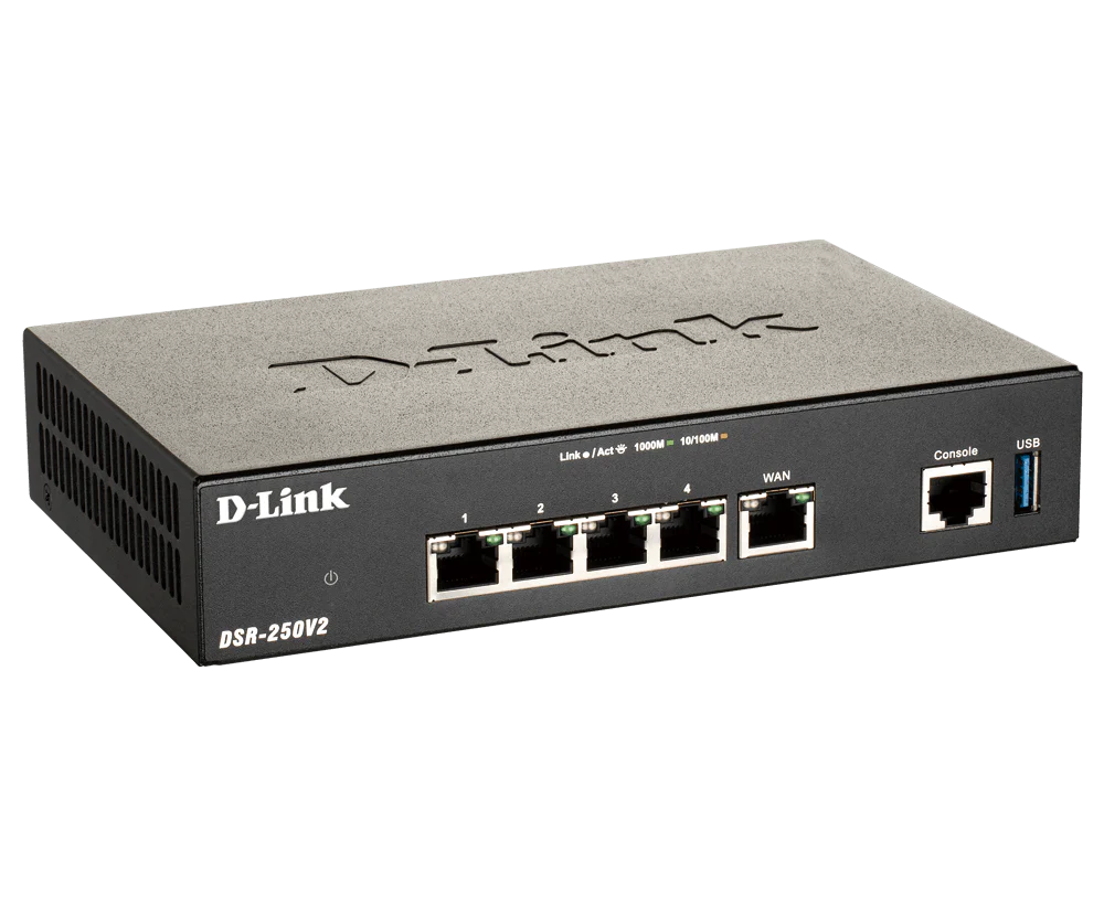 4-Port Gigabit VPN Router - DSR-250V2 - Image 3