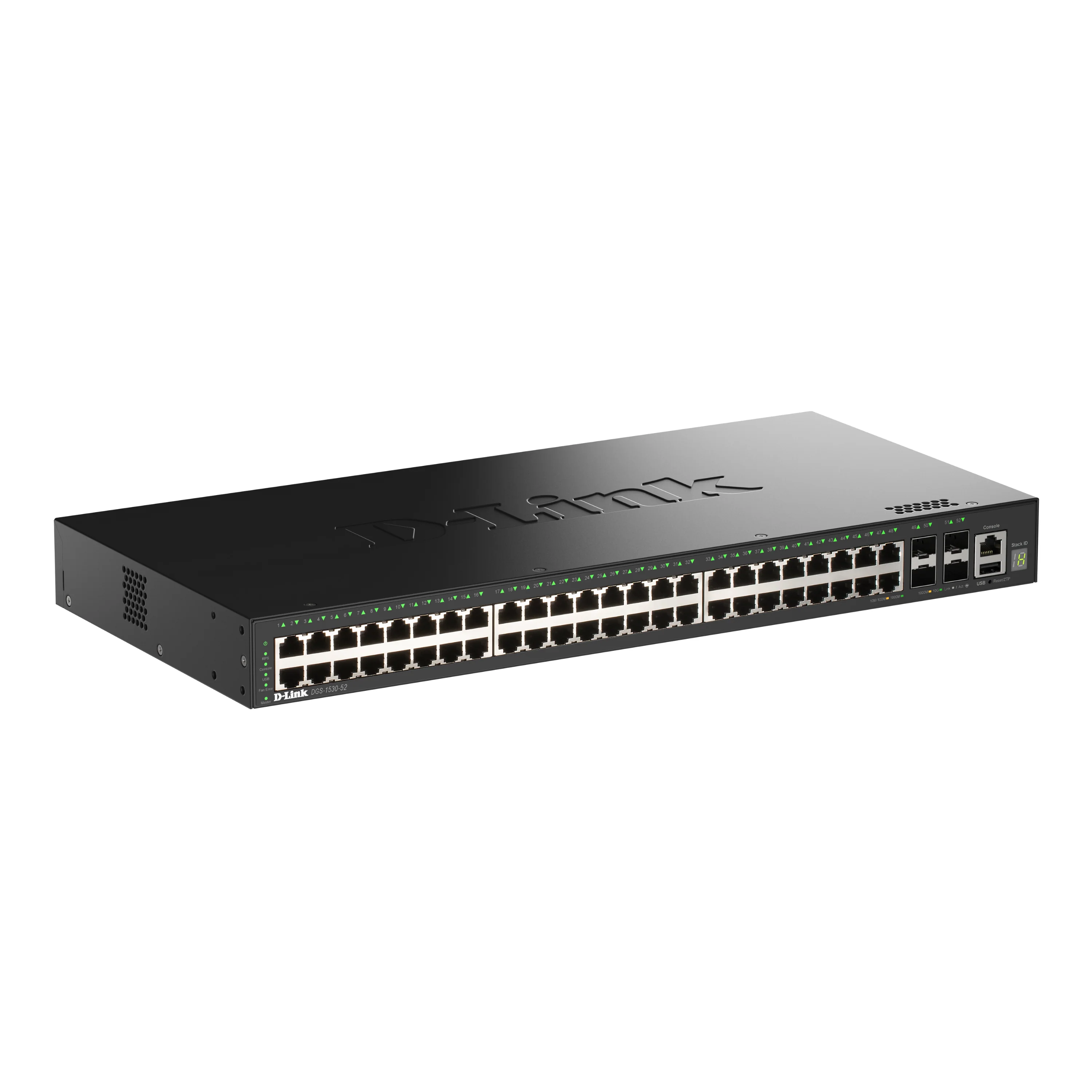 52-Port Gigabit Stackable Managed Ethernet Switch with 10GbE Uplinks (DGS-1530-52) | 48x 1GbE Ports + 4x 10GbE SFP+ Ports, L3 Lite, VLANs, Rackmount, Follows NDAA/TAA - Image 2