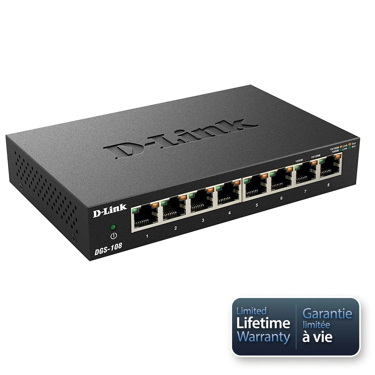 8-Port Gigabit Metal Desktop Switch - DGS-108 - Image 9