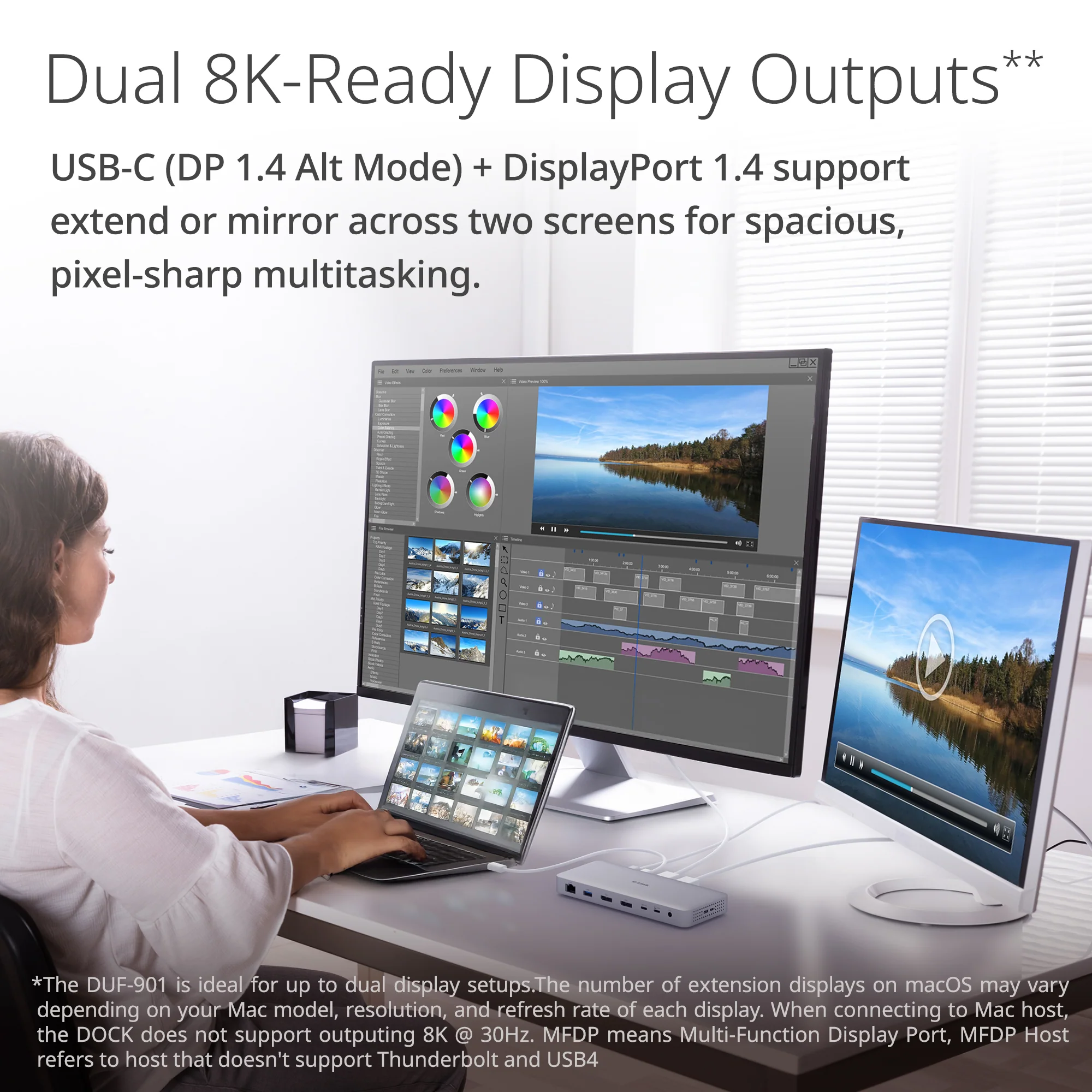 9-in-1 USB4 Docking Station with Dual 8K Display Ports - DUF-901 - Image 6