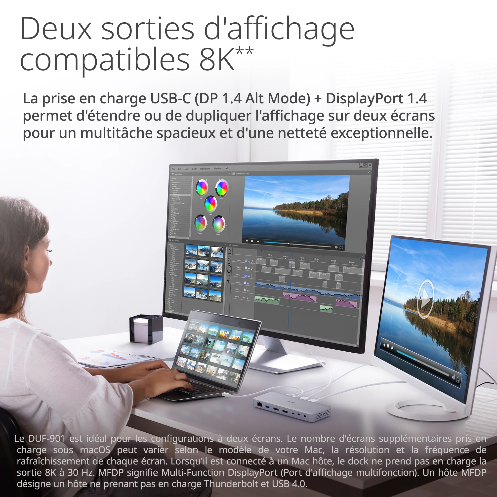 9-in-1 USB4 Docking Station with Dual 8K Display Ports - DUF-901 - Image 7