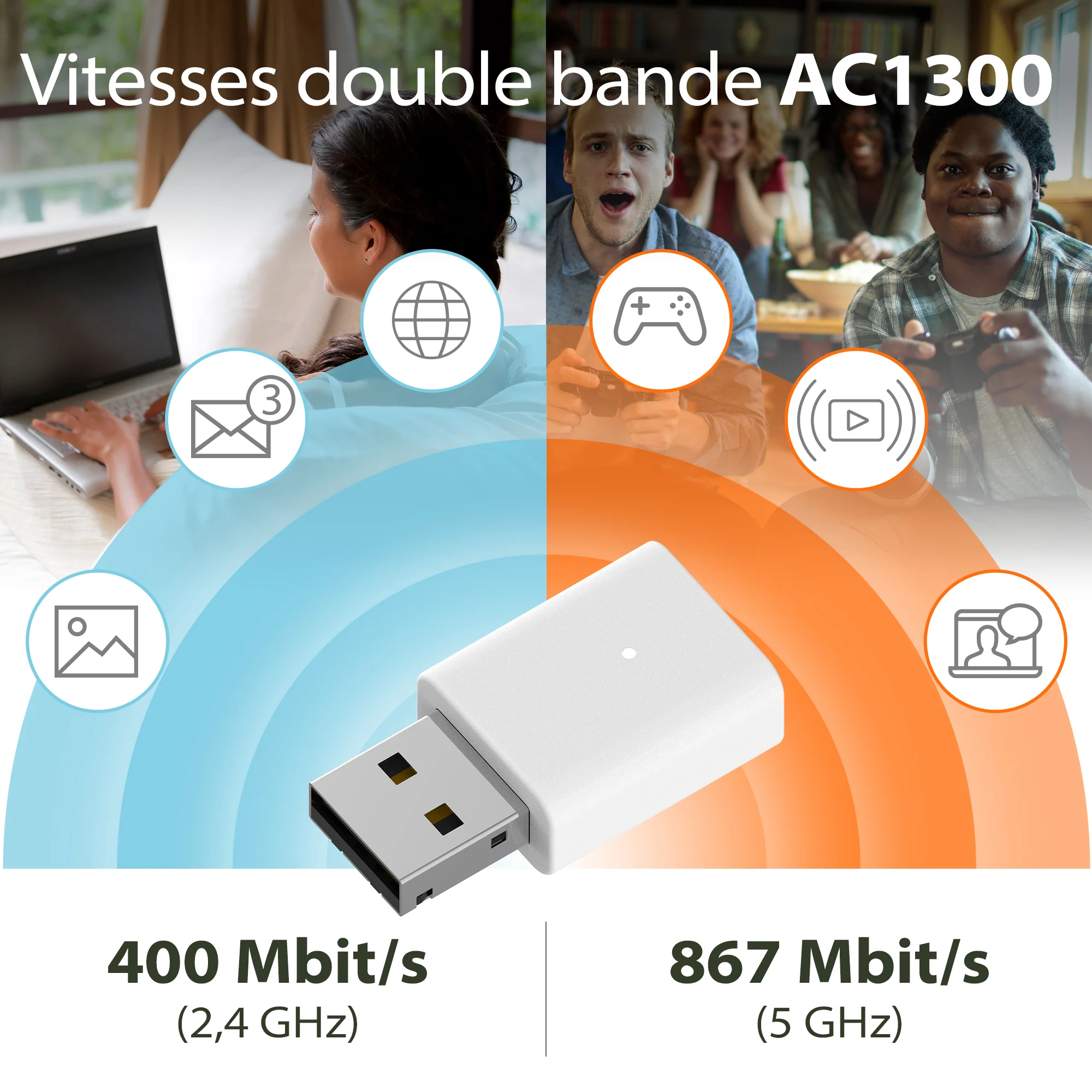 AC1300 Wi-Fi USB Adapter - AC13U - Image 3