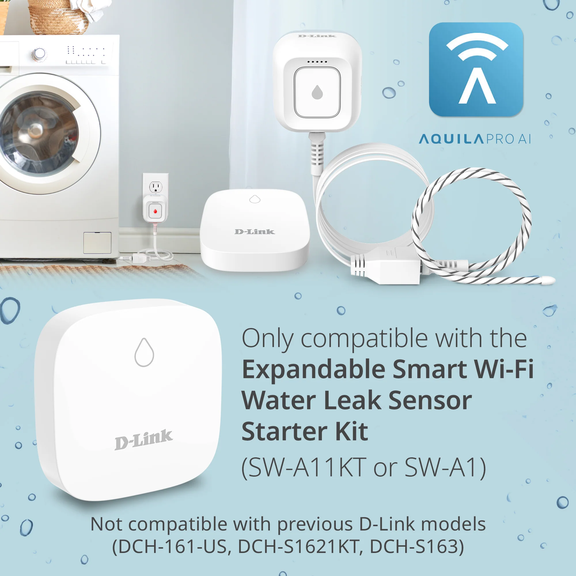 Add-on Remote Battery-Powered Water Leak Sensing Pod for SW-A11KT Water Leak Sensor Kit - SW-A2 - Image 3