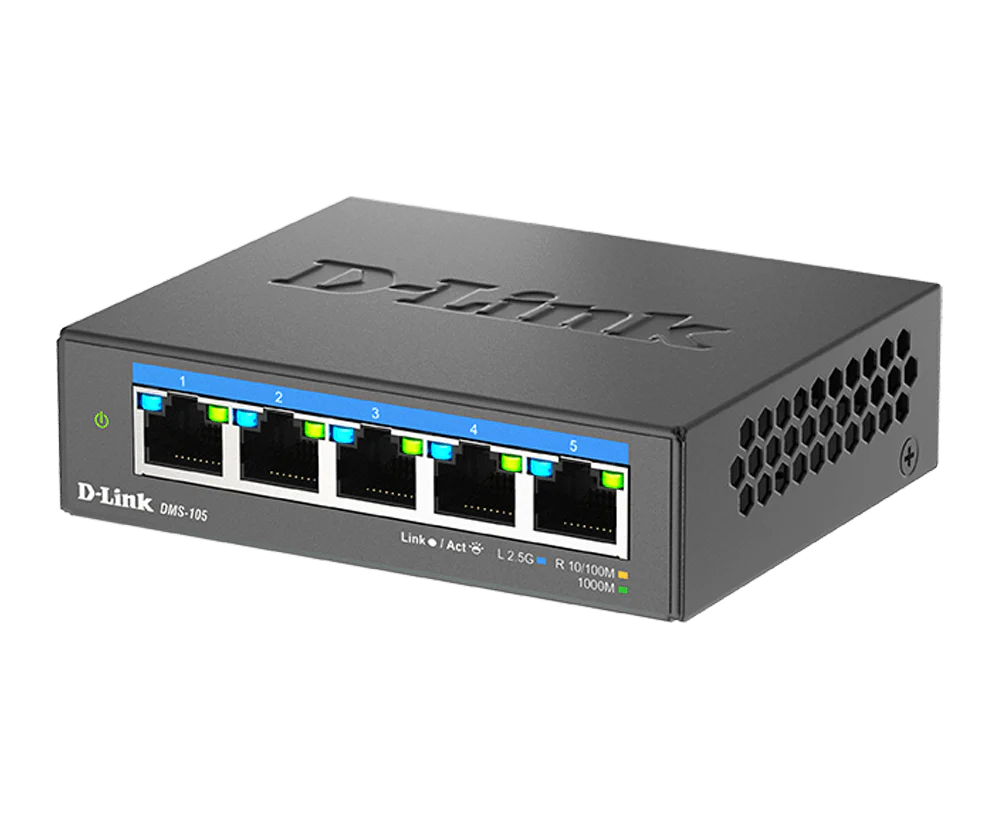 D-Link 5-Port Multi-Gigabit Unmanaged Switch - DMS-105 - Image 4