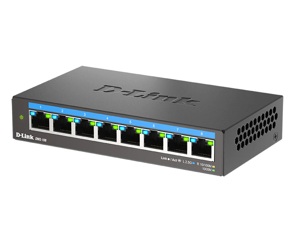 D-Link 8-Port Multi-Gigabit Unmanaged Switch - DMS-108 - Image 3