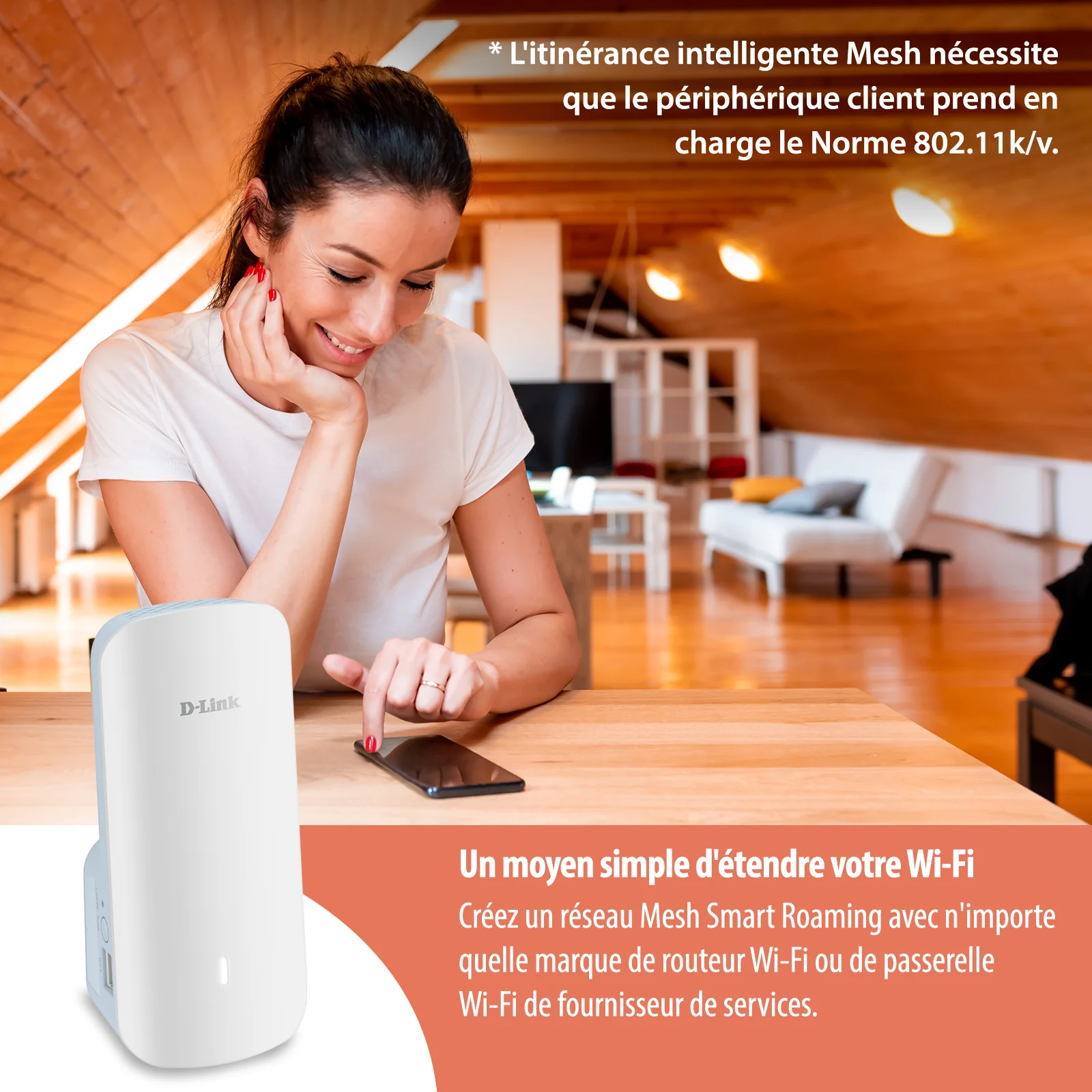 D-Link AQUILA PRO AI AX3000 Wi-Fi 6 Smart Mesh Extender - E30 - Image 13