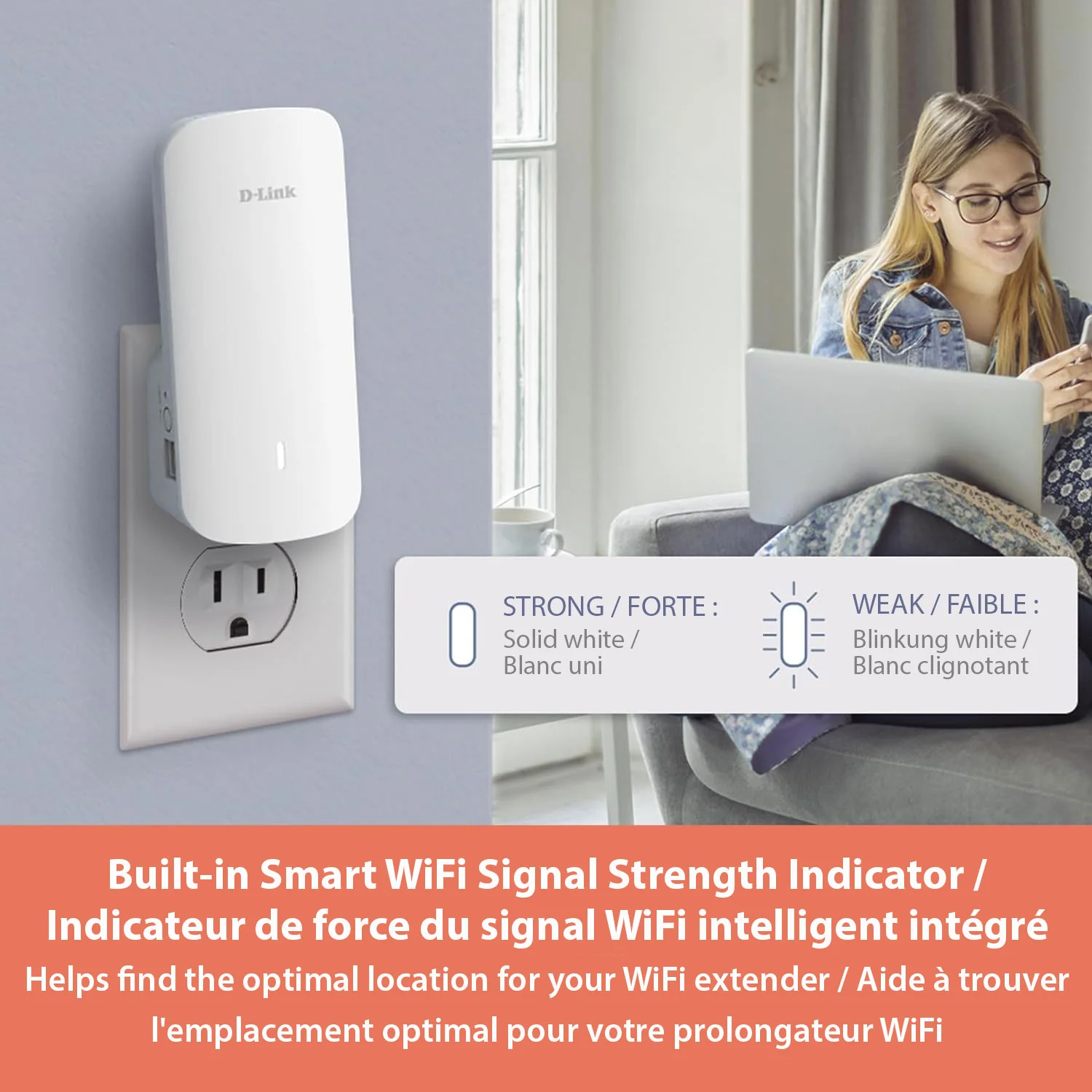 D-Link AQUILA PRO AI AX3000 Wi-Fi 6 Smart Mesh Extender - E30 - Image 6