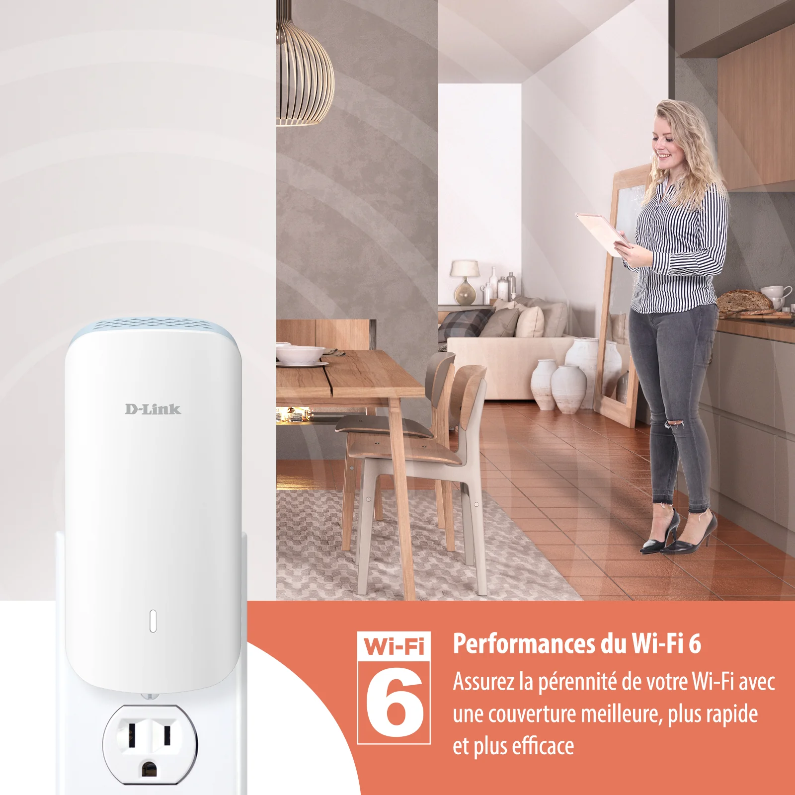 D-Link AQUILA PRO AI AX3000 Wi-Fi 6 Smart Mesh Extender - E30 - Image 8