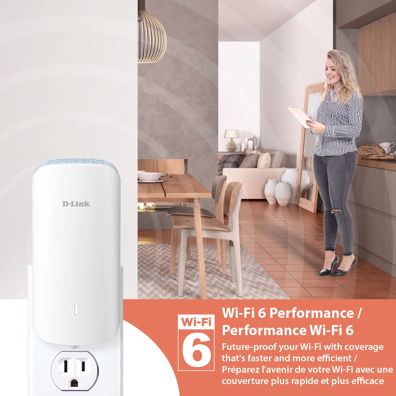 D-Link AQUILA PRO AI AX3000 Wi-Fi 6 Smart Mesh Extender - E30 - Image 9