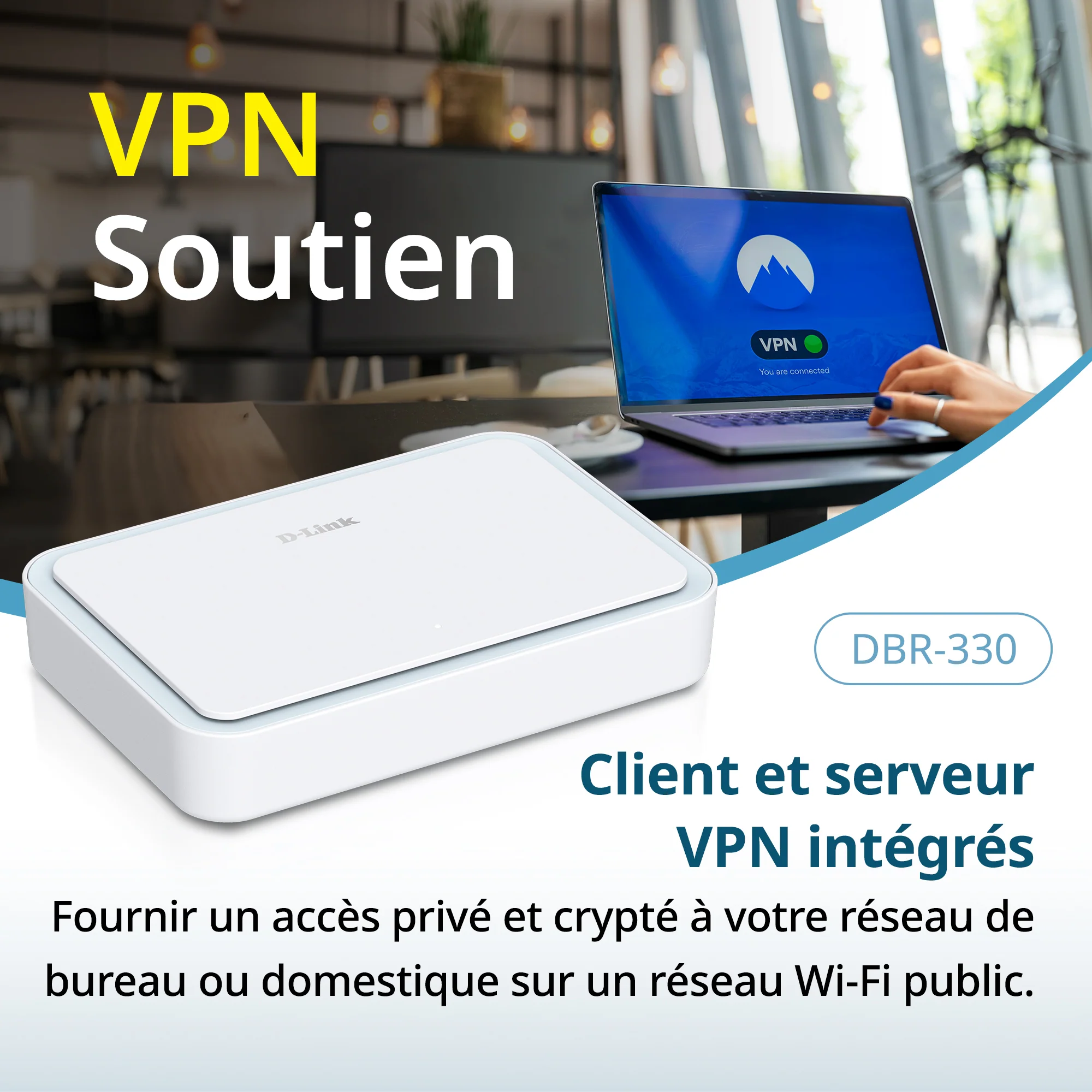 D-Link AX3000 Wi-Fi 6 Portable VPN Travel Router (DBR-330), Multi-WAN, Business-Grade Security, VPN, SPI Firewall, File Sharing, Compact WiFi Hotspot for Public WiFi Sharing, Remote Work, RV, Hotel - Image 7