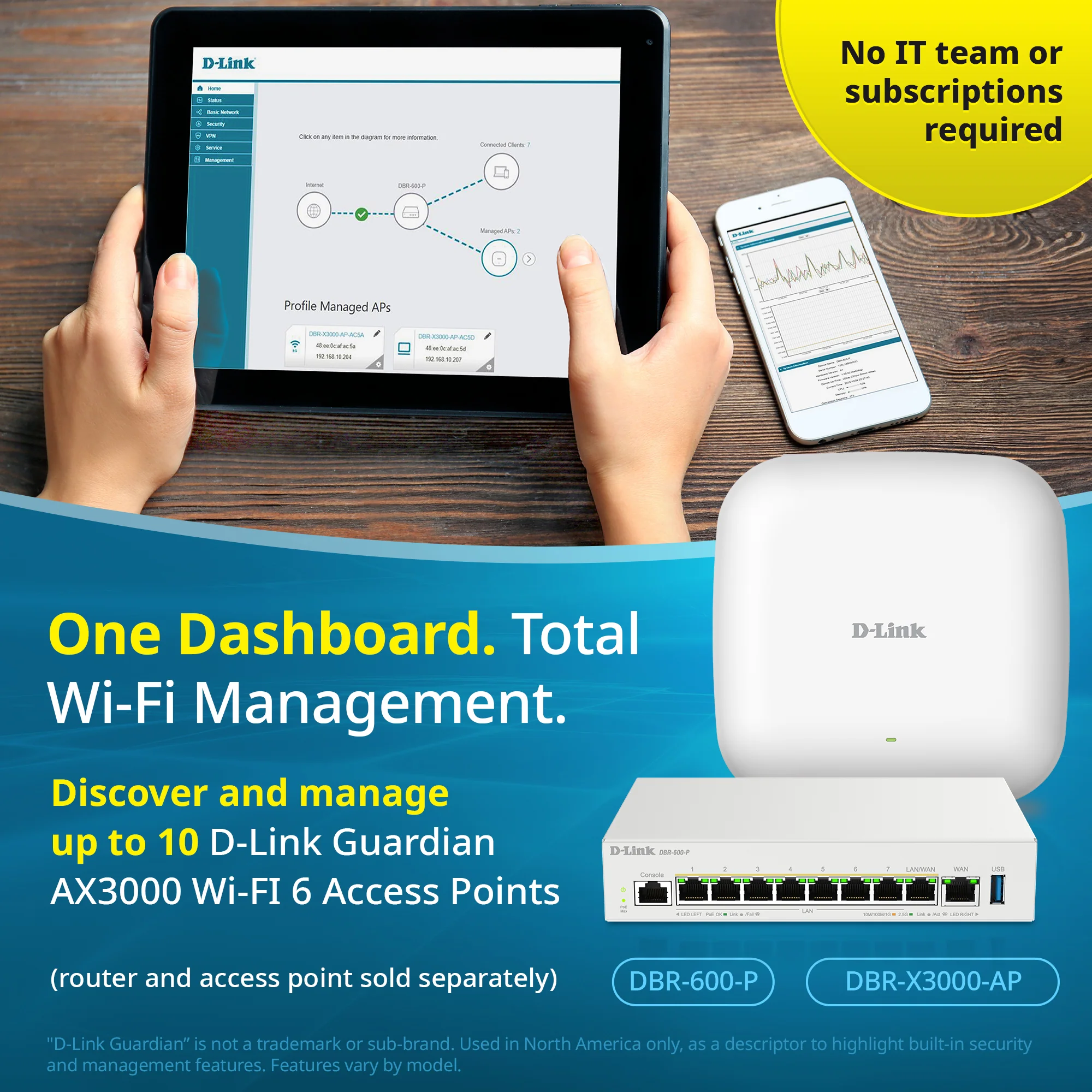 D-Link Guardian 600 PoE Multi-Gig Router (DBR-600-P) Premium Router with Multi-WAN Failover, SPI Firewall, 8x 2.5GbE PoE+ LAN, VPN, and Access Point Management (up to 10 APs) - Image 16