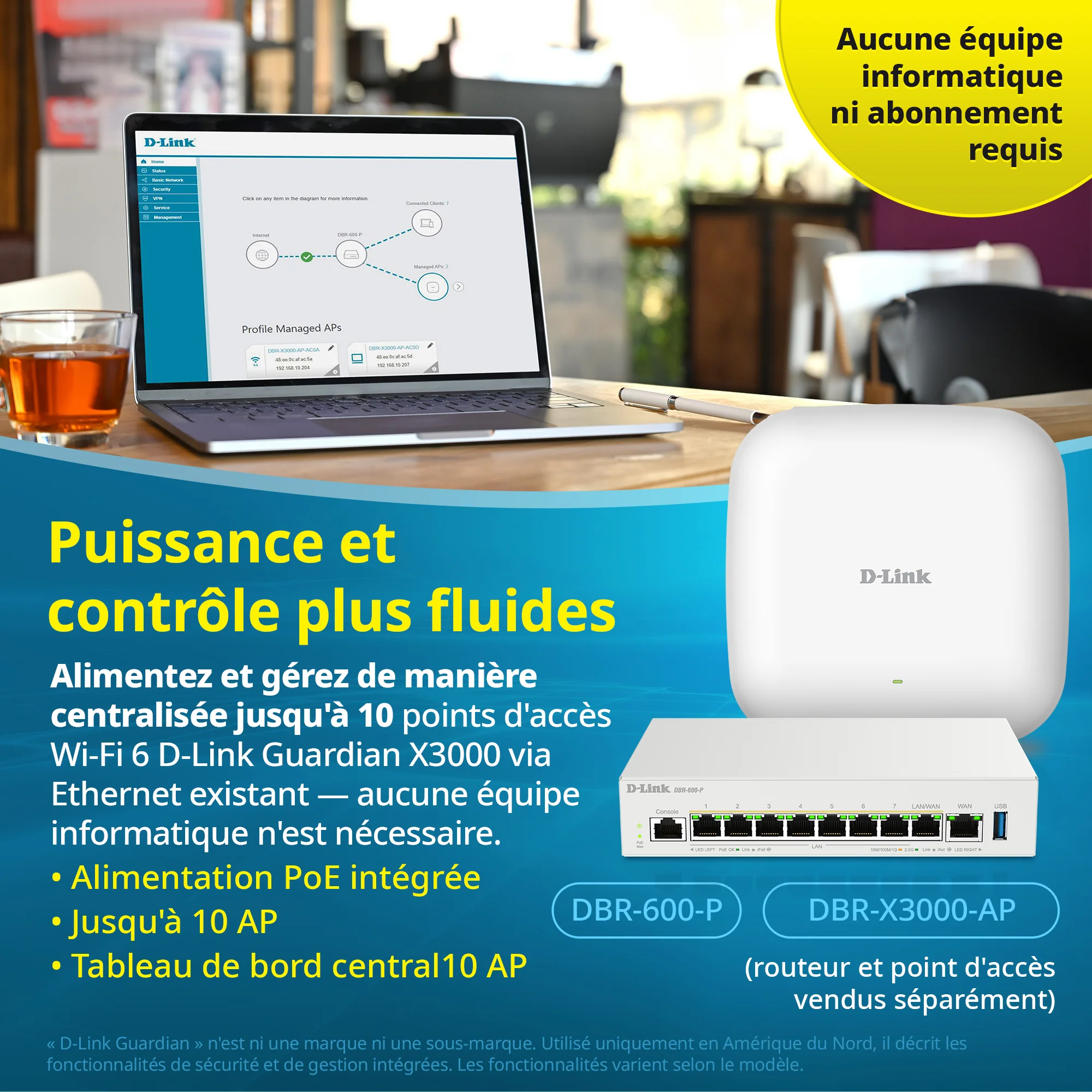 D-Link Guardian 600 PoE Multi-Gig Router (DBR-600-P) Premium Router with Multi-WAN Failover, SPI Firewall, 8x 2.5GbE PoE+ LAN, VPN, and Access Point Management (up to 10 APs) - Image 29