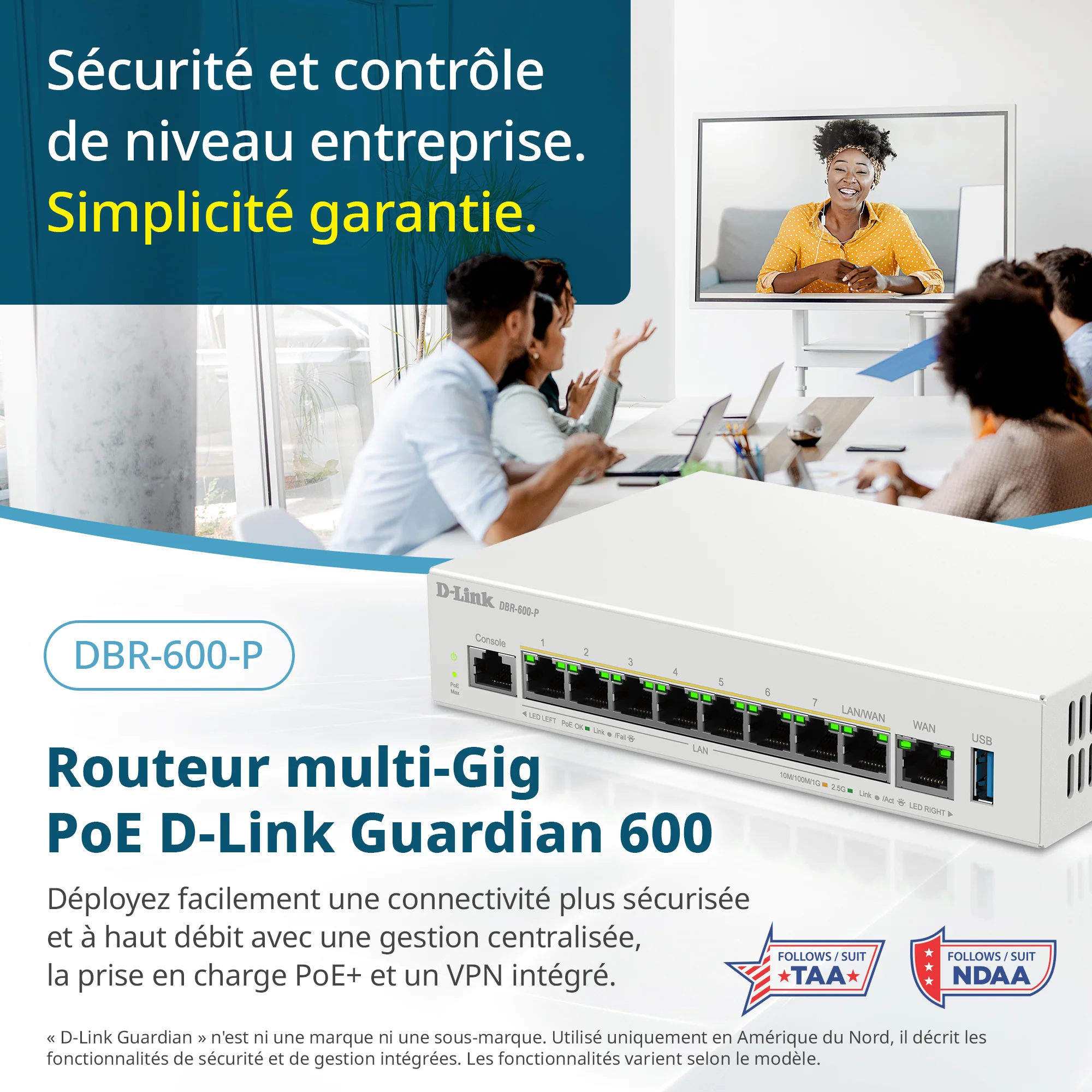 D-Link Guardian 600 PoE Multi-Gig Router (DBR-600-P) Premium Router with Multi-WAN Failover, SPI Firewall, 8x 2.5GbE PoE+ LAN, VPN, and Access Point Management (up to 10 APs) - Image 31