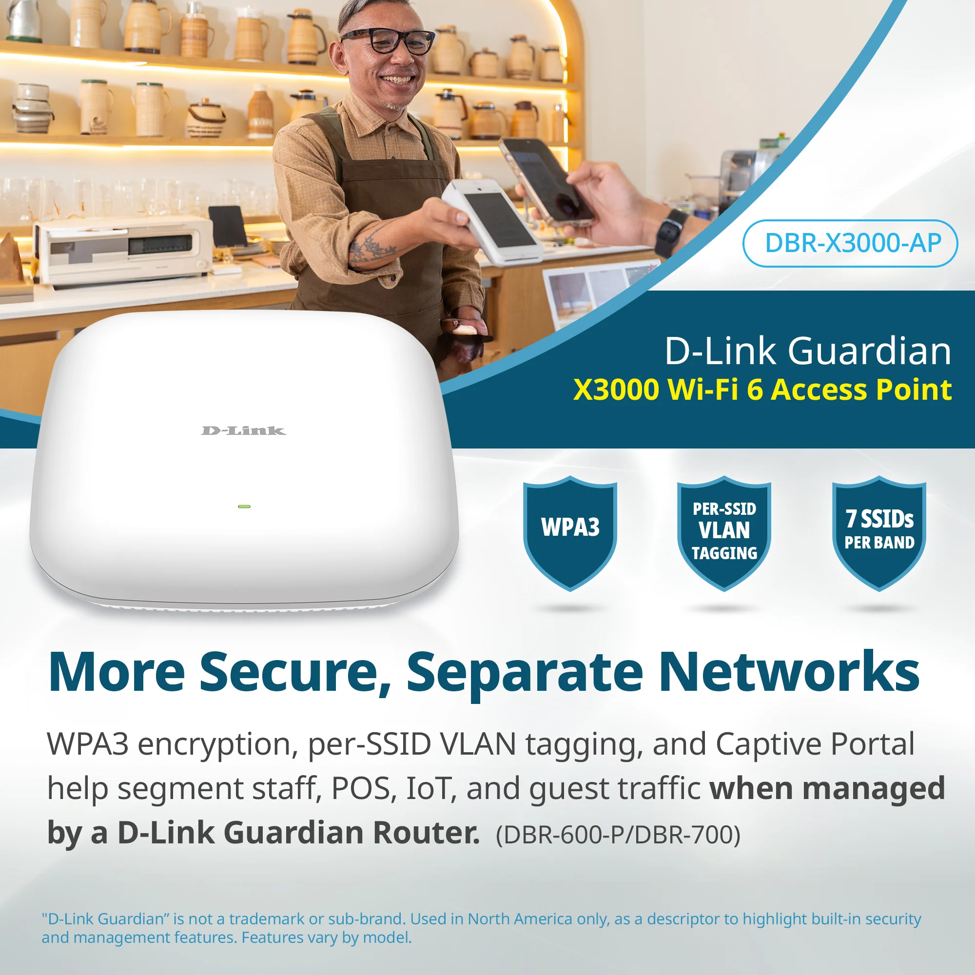 D-Link Guardian 700 Pro Multi-Gig Router with SFP (DBR-700), Premium Router with Multi-WAN Failover, SPI Firewall, 8x 2.5GbE LAN with SFP, VPN, and Centralized Access Point Management (up to 15 APs) - Image 10