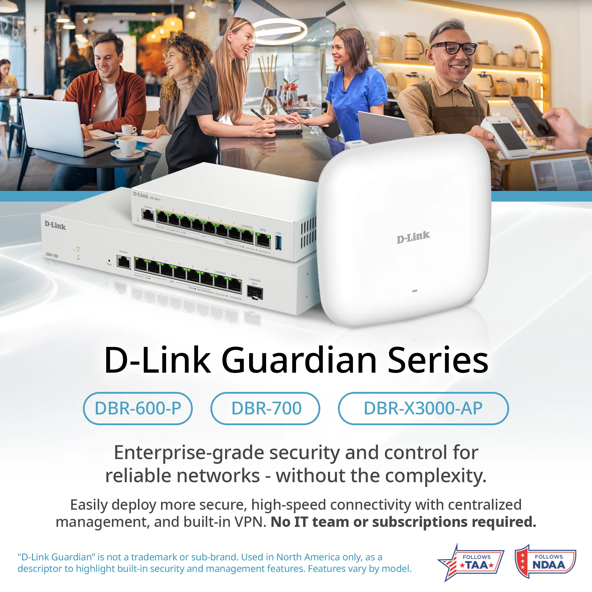 D-Link Guardian X3000 Wi-Fi 6 Access Point (DBR-X3000-AP) Dual-band AX3000 Smart Access Point with WPA3, VLANs, PoE Powered, Guest Wi-Fi, Supports Mesh, Centralized Management by D-Link Guardian Routers - Image 12