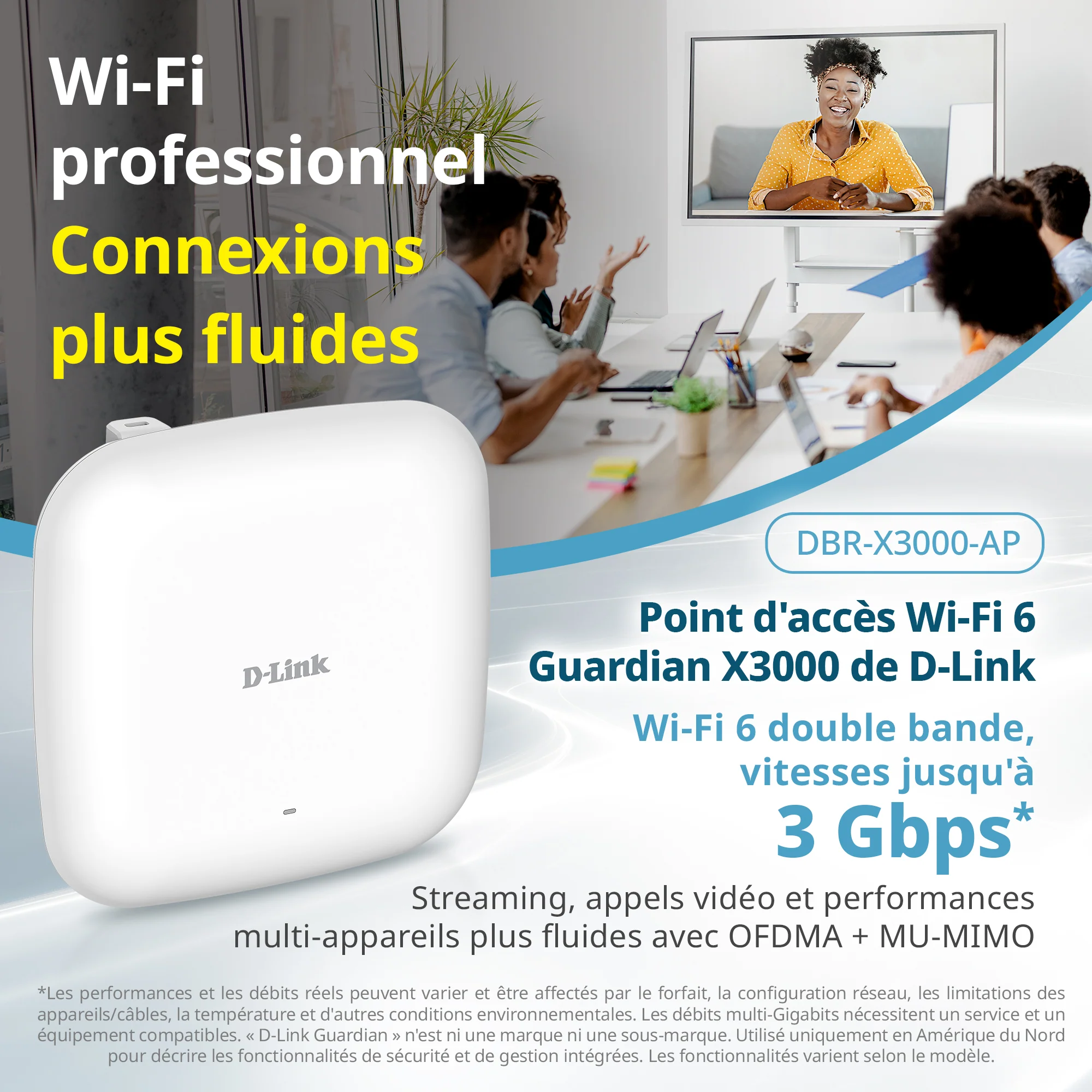 D-Link Guardian X3000 Wi-Fi 6 Access Point (DBR-X3000-AP) Dual-band AX3000 Smart Access Point with WPA3, VLANs, PoE Powered, Guest Wi-Fi, Supports Mesh, Centralized Management by D-Link Guardian Routers - Image 3