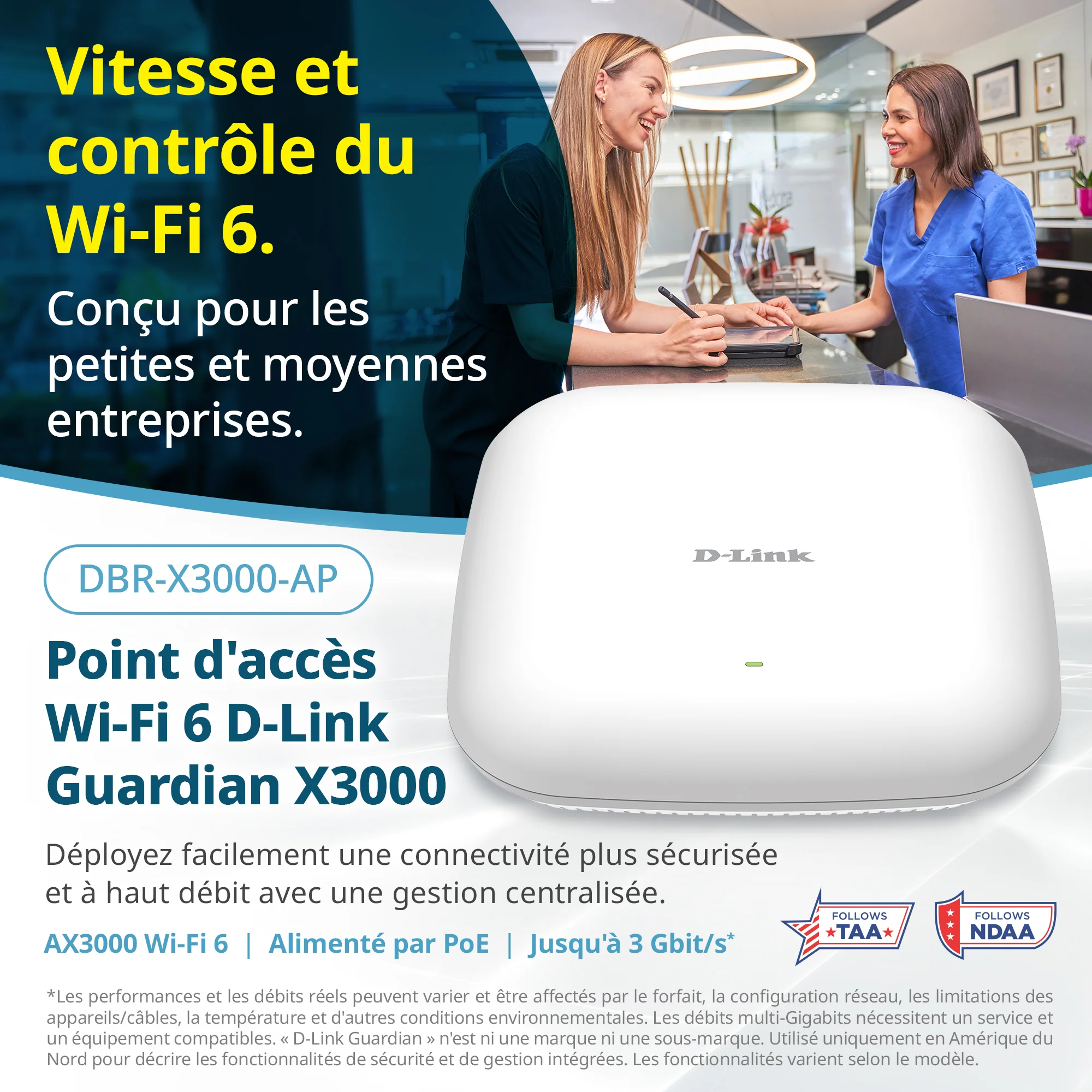 D-Link Guardian X3000 Wi-Fi 6 Access Point (DBR-X3000-AP) Dual-band AX3000 Smart Access Point with WPA3, VLANs, PoE Powered, Guest Wi-Fi, Supports Mesh, Centralized Management by D-Link Guardian Routers - Image 7