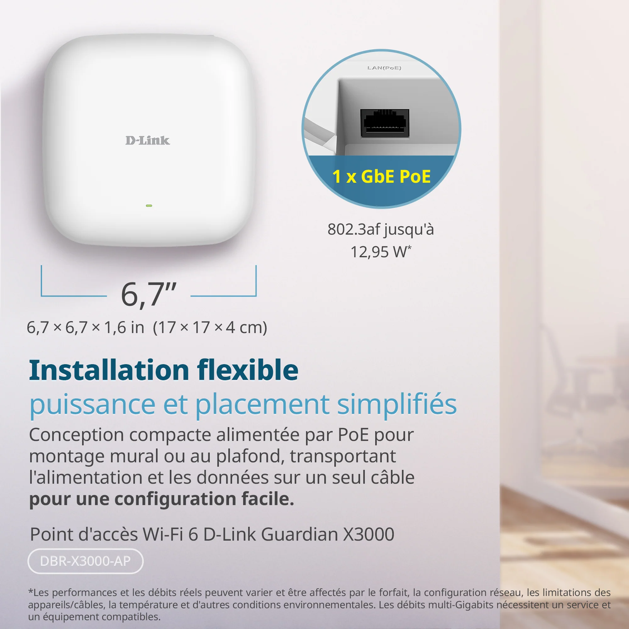 D-Link Guardian X3000 Wi-Fi 6 Access Point (DBR-X3000-AP) Dual-band AX3000 Smart Access Point with WPA3, VLANs, PoE Powered, Guest Wi-Fi, Supports Mesh, Centralized Management by D-Link Guardian Routers - Image 9