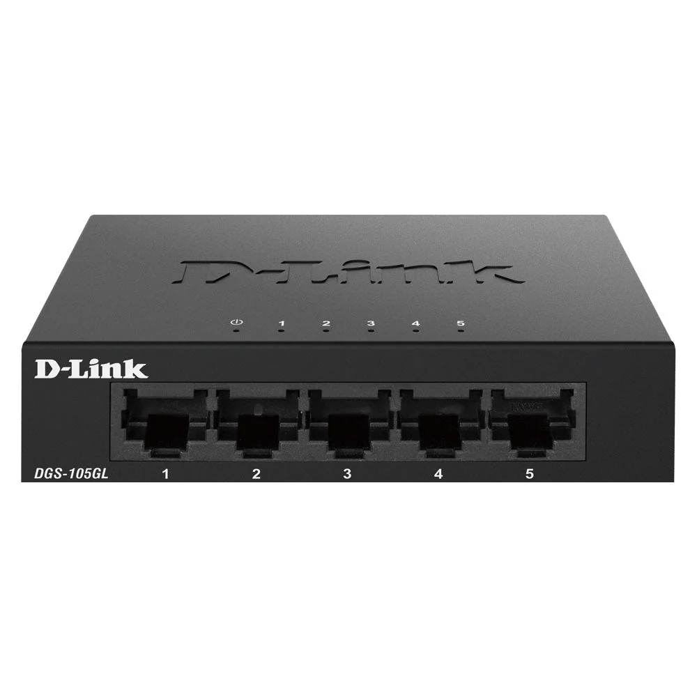 [Certified Refurbished] 5 Port Gigabit Metal Unmanaged Desktop Switch - DGS-105GL/RE - Image 2