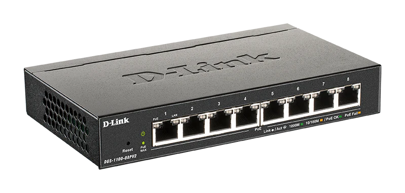 8-Port Gigabit PoE Smart Managed Switch - DGS-1100-08PV2 - Image 3