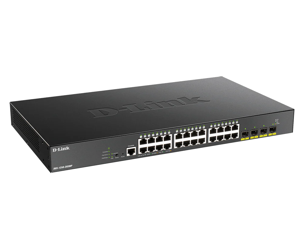 28-Port 10-Gigabit Smart Managed PoE Switch - DGS-1250-28XMP - Image 3
