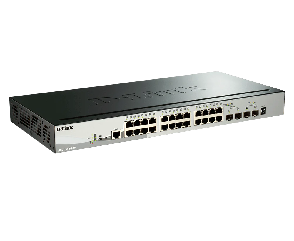Gigabit Stackable Smart Managed PoE (193W) Switch with 10G Uplinks - DGS-1510-28P - Image 3