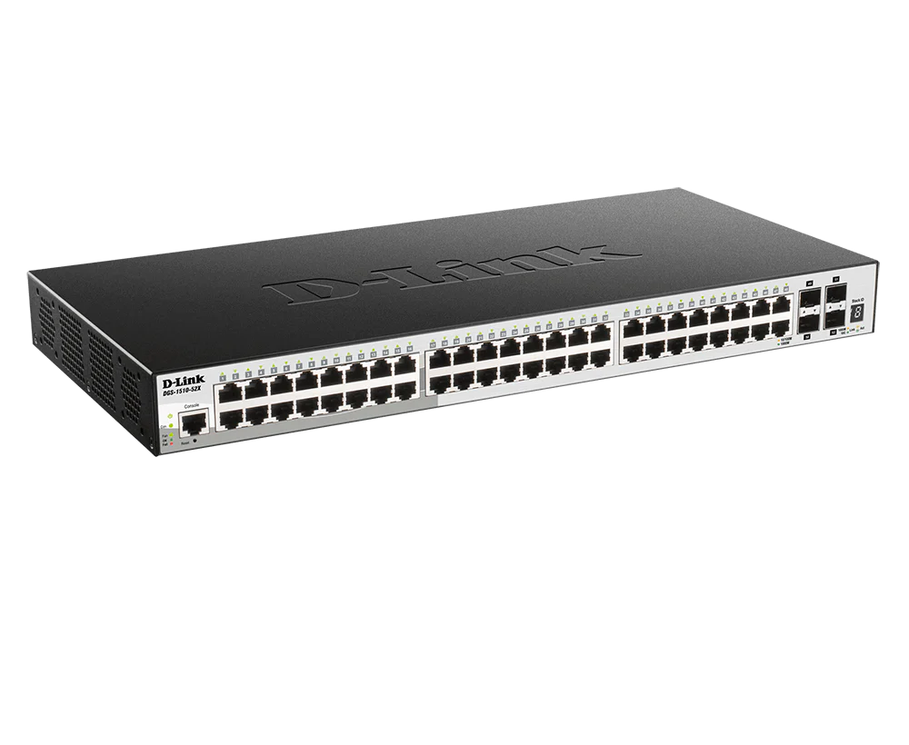 52-port Stackable Gigabit Switch including 4 10GbE SFP+ ports - DGS-1510-52X - Image 3