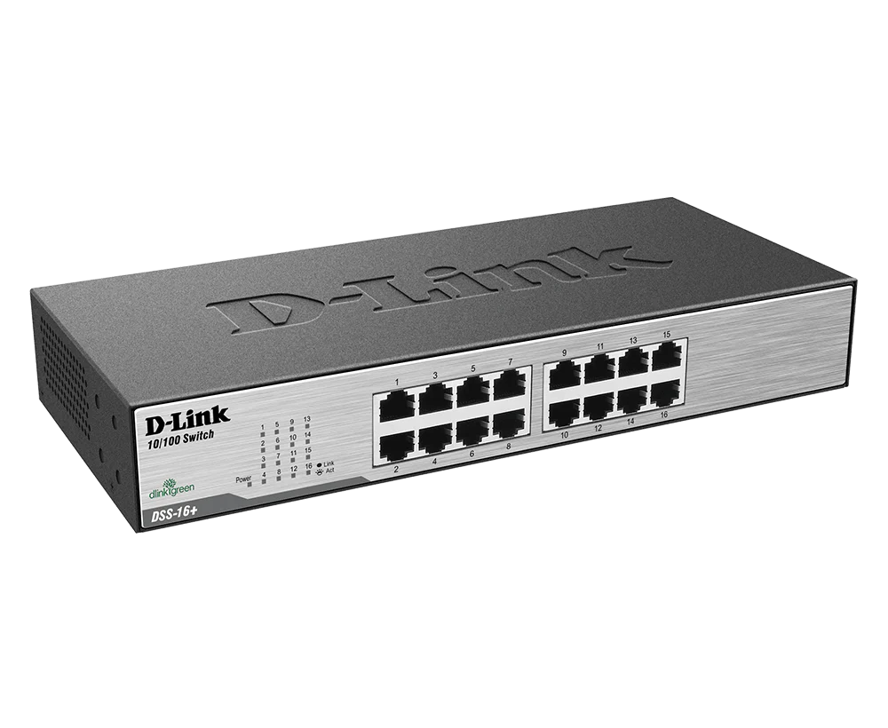 [Certified Refurbished] 16-Port Fast Ethernet Unmanaged Switch - DSS-16+/RE - Image 3