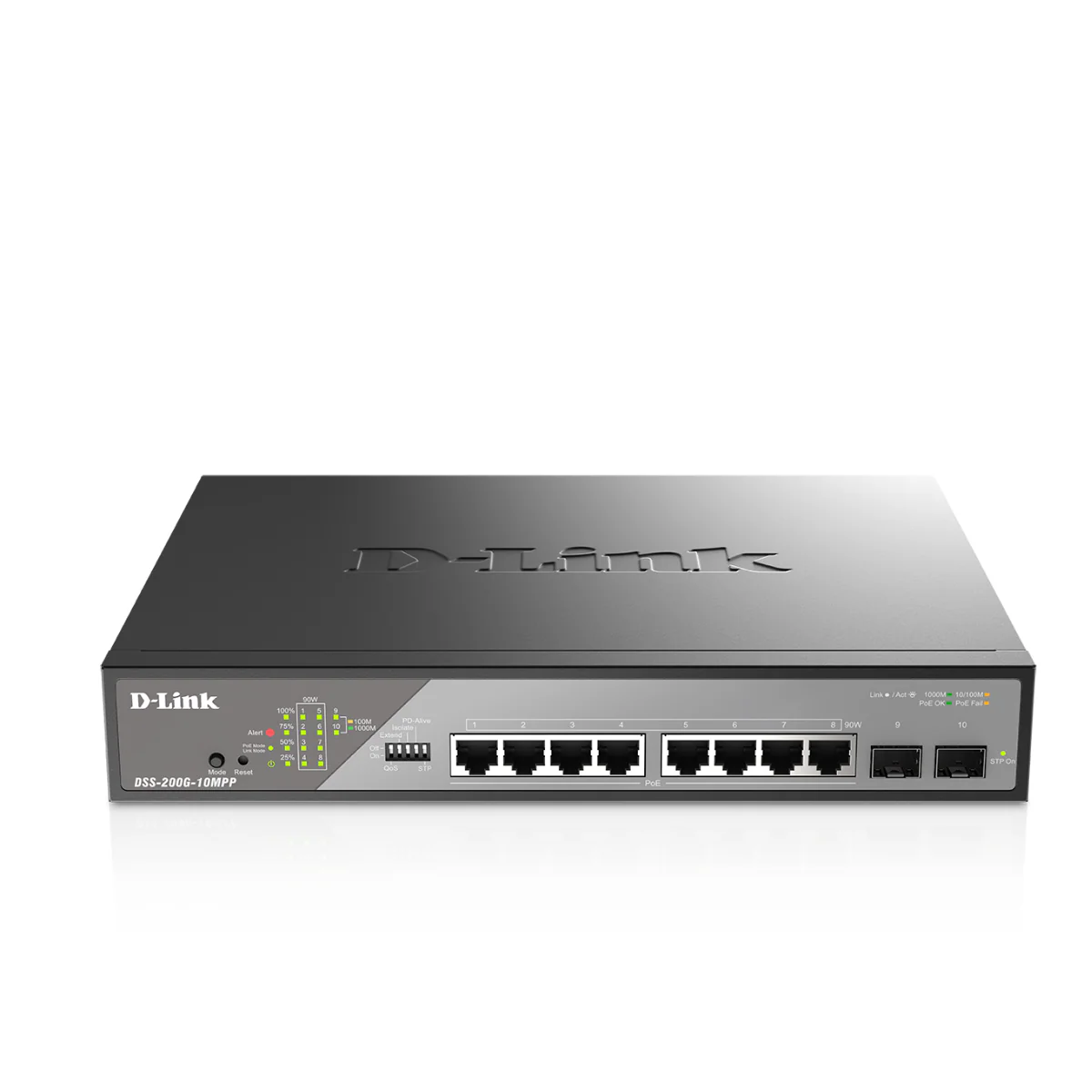 D-Link 8-Port Gigabit PoE++ Smart Managed Switch with 2 SFP Ports - DSS-200G-10MPP - Image 11