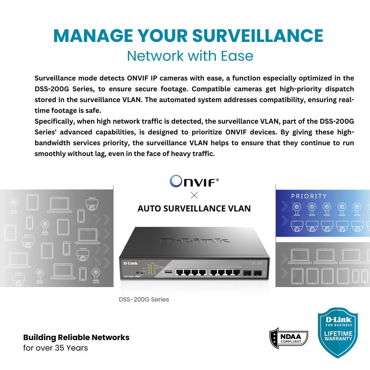 D-Link 8-Port Gigabit PoE++ Smart Managed Switch with 2 SFP Ports - DSS-200G-10MPP - Image 8