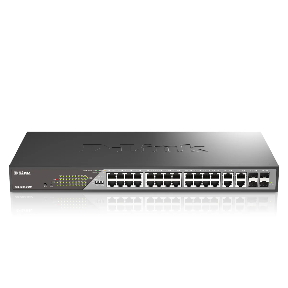 D-Link 24-Port Gigabit Poe+ Smart Managed Switch with 4 Combo SFP Ports - DSS-200G-28MP - Image 11