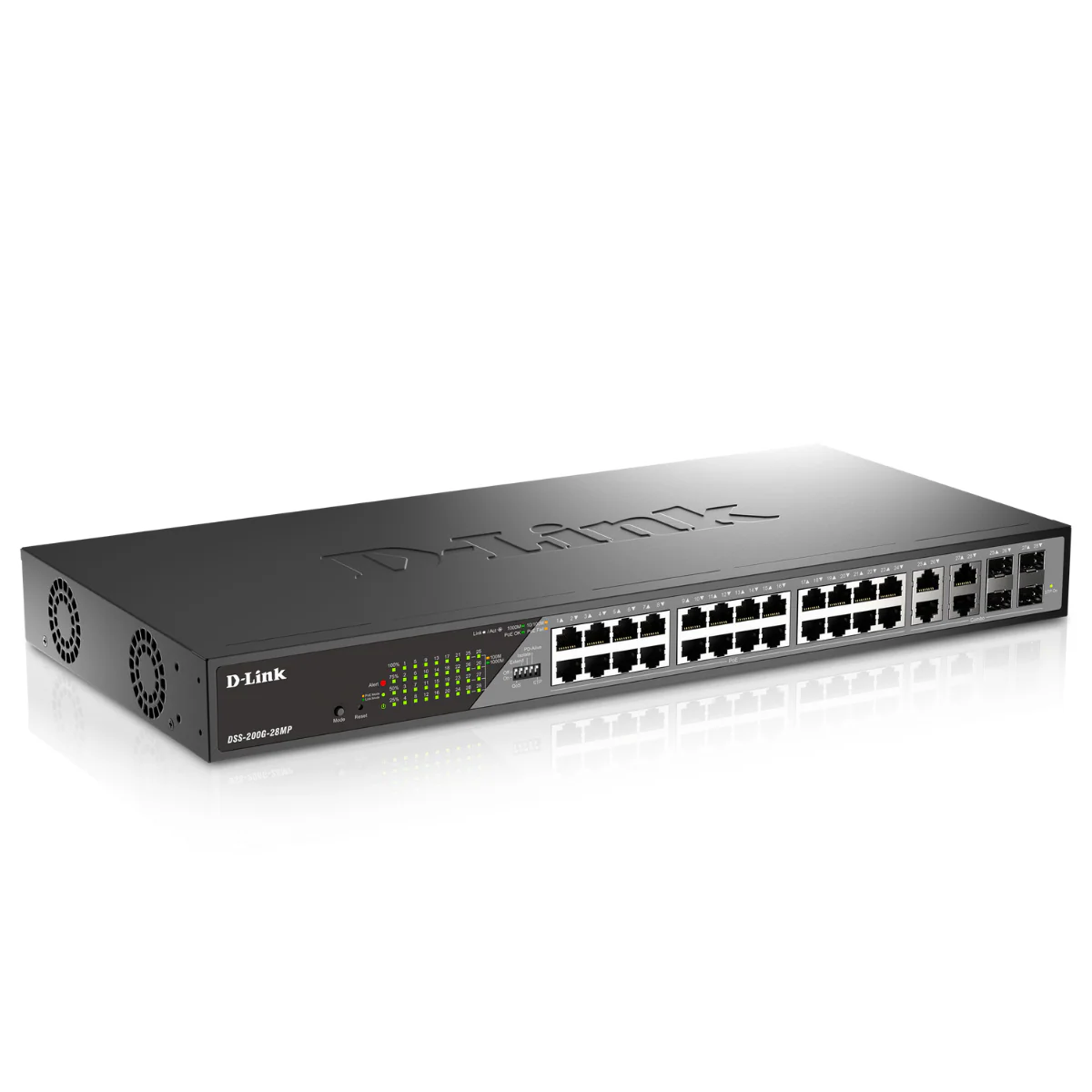D-Link 24-Port Gigabit Poe+ Smart Managed Switch with 4 Combo SFP Ports - DSS-200G-28MP - Image 13