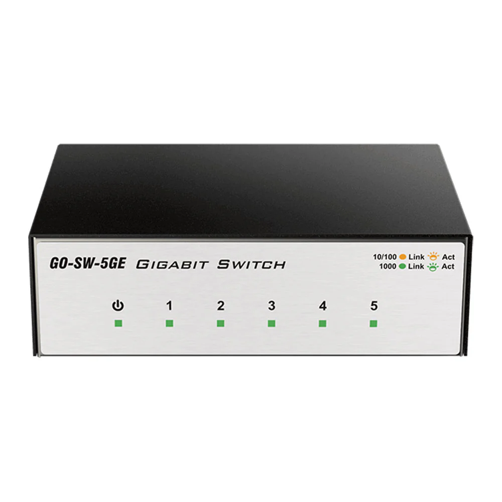 5-Port Gigabit Unmanaged Metal Desktop Switch - GO-SW-5GE