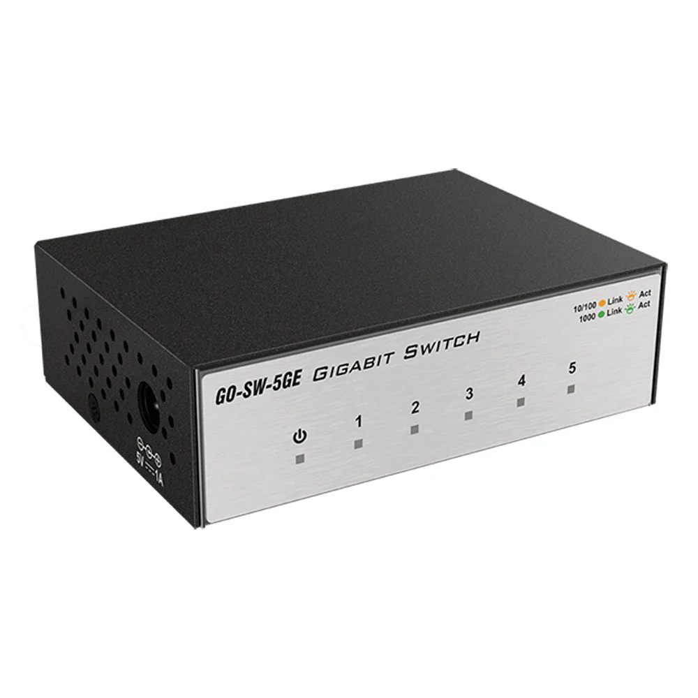 5-Port Gigabit Unmanaged Metal Desktop Switch - GO-SW-5GE - Image 3