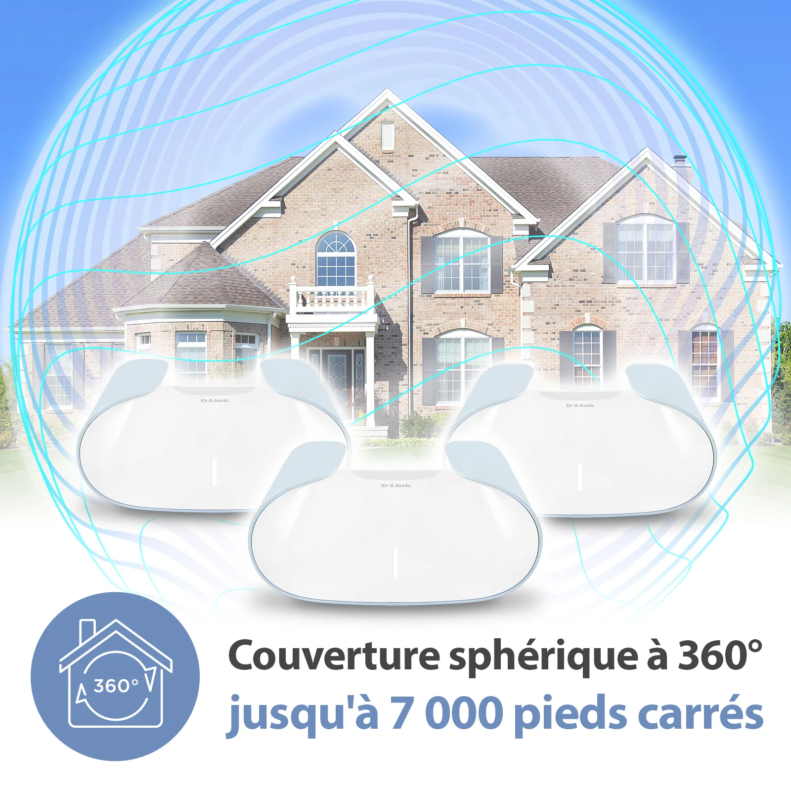 D-Link AQUILA PRO AI AX3000 Wi-Fi 6 Smart Mesh System (3-Pack) - M30/3 - Image 3