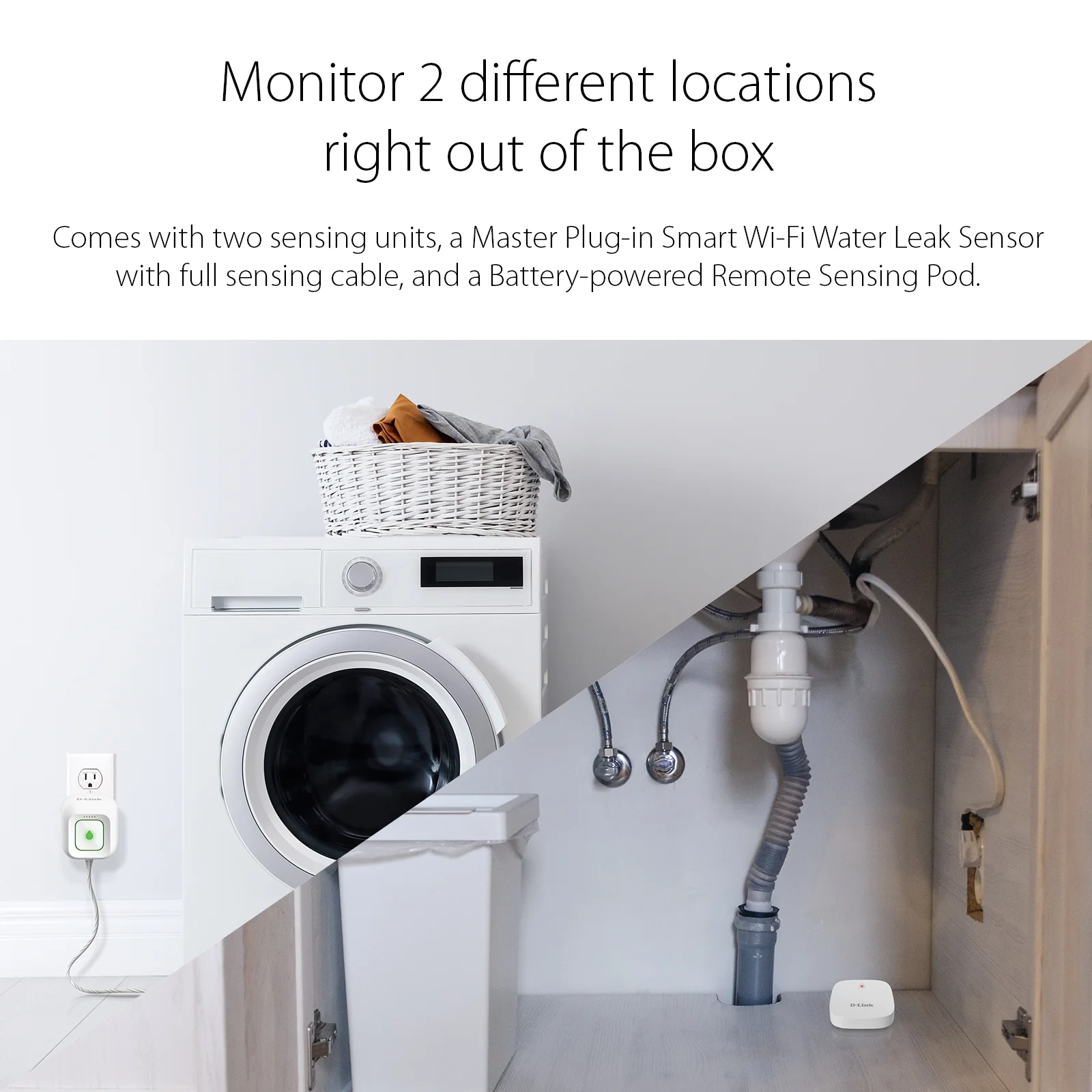 Whole Home Smart Wi-Fi Water Leak Sensor Starter Kit - DCH-S1621KT - Image 2