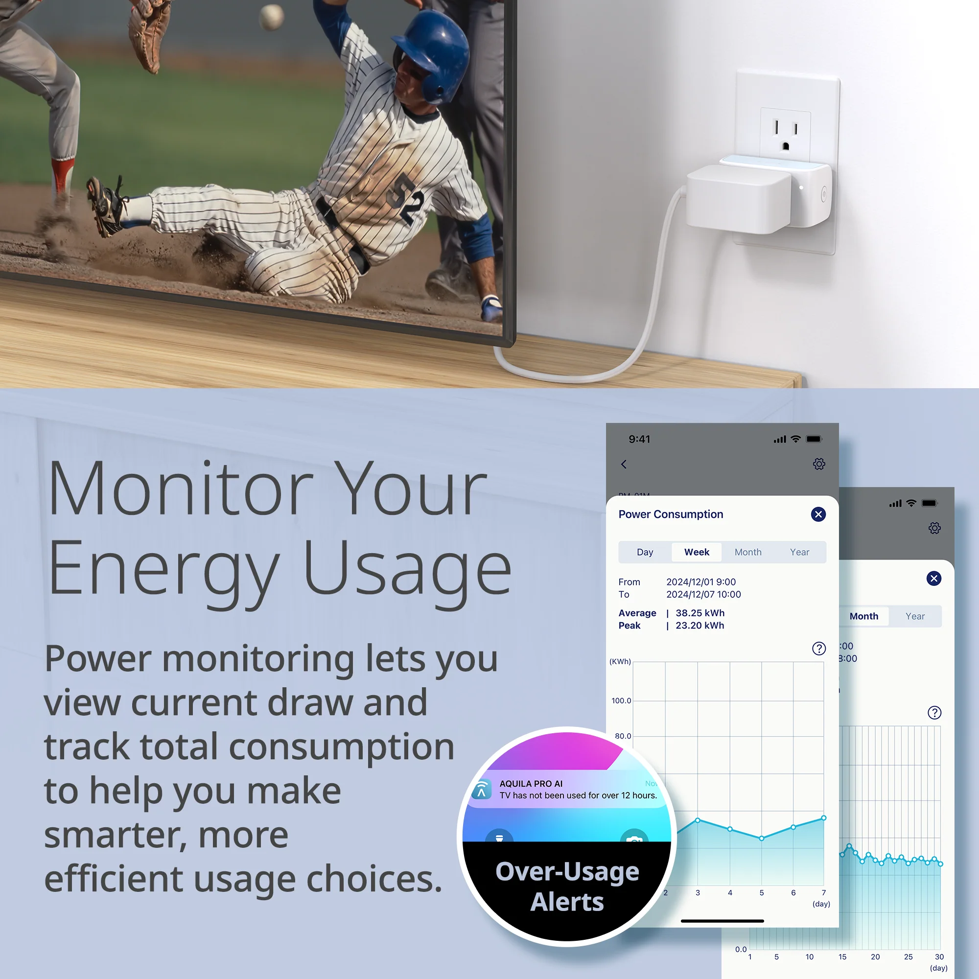 Wi-Fi Smart Plug, AQUILA PRO AI and Matter Supported - PM-01M - Image 8